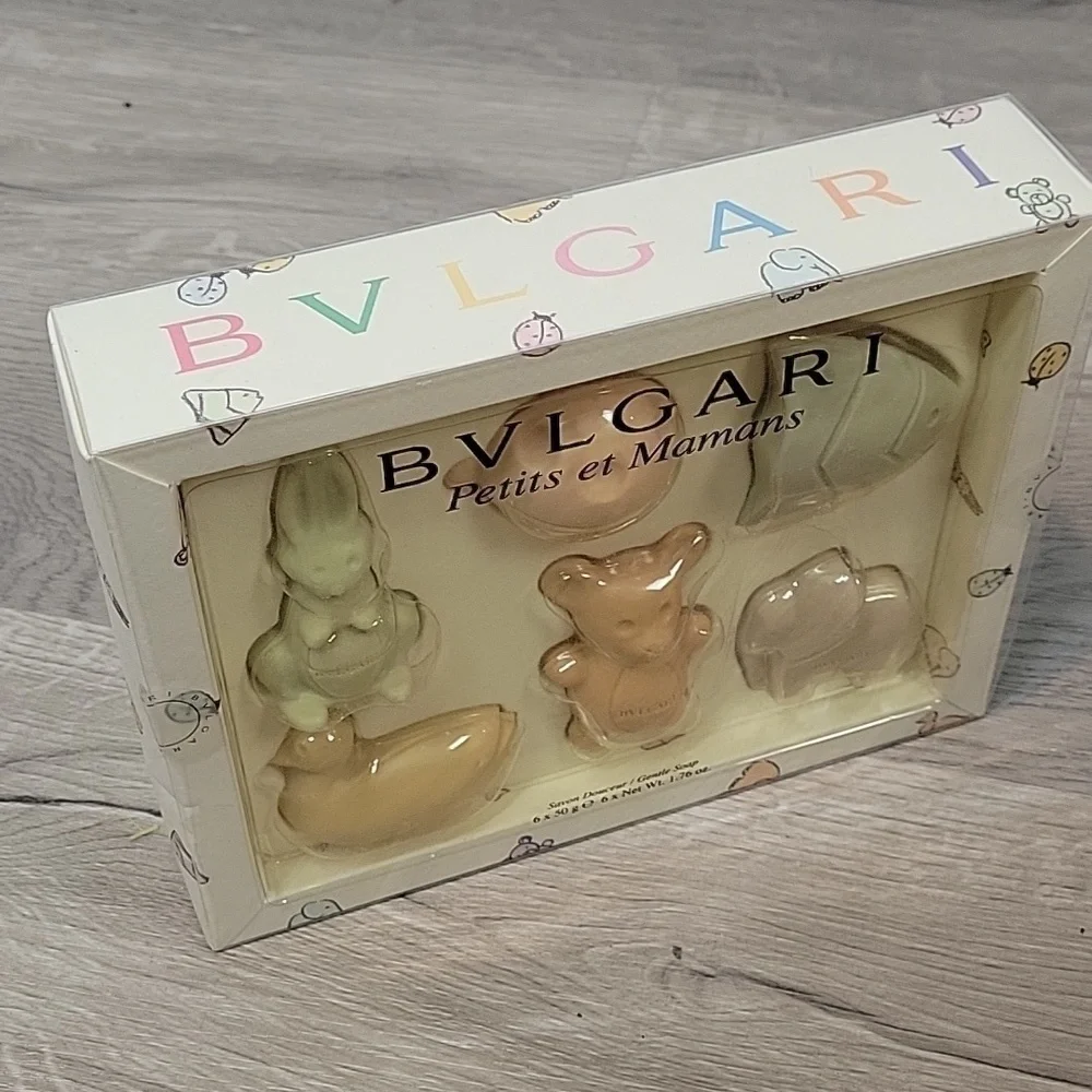 NEW BVLGARI Petits et Mamans Gentle Soap Coffret Set 6X50 g duck elephant bear